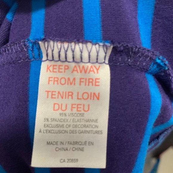 Hatley Striped Knit Shift Dress Boat Neck Preppy Large - Picture 7 of 8